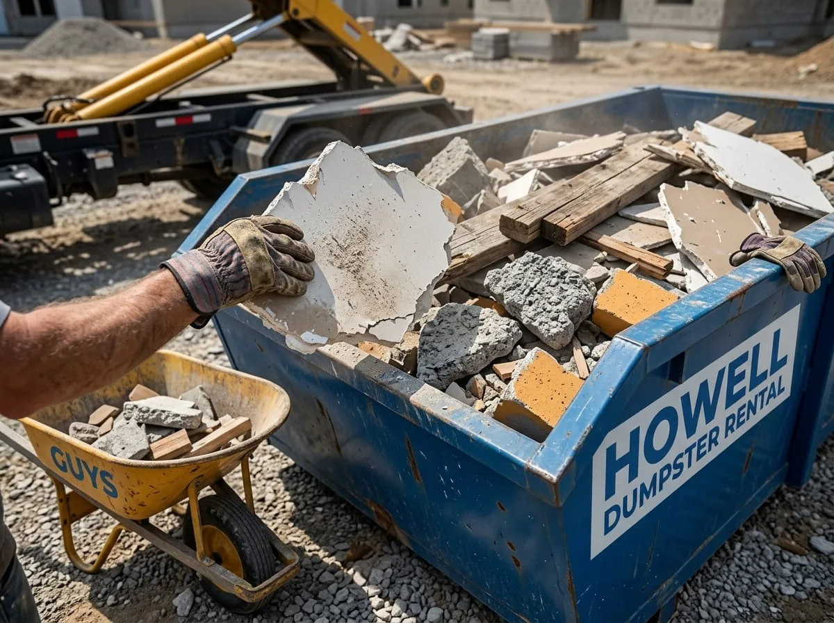 Range of roll-off dumpster sizes available in Howell MI